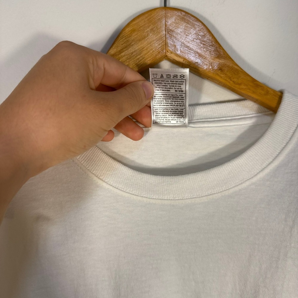 Fruit of the Loom Vancouver Canada Long Sleeve T-Shirt White Large Lofteez Tee - Picture 5 of 9